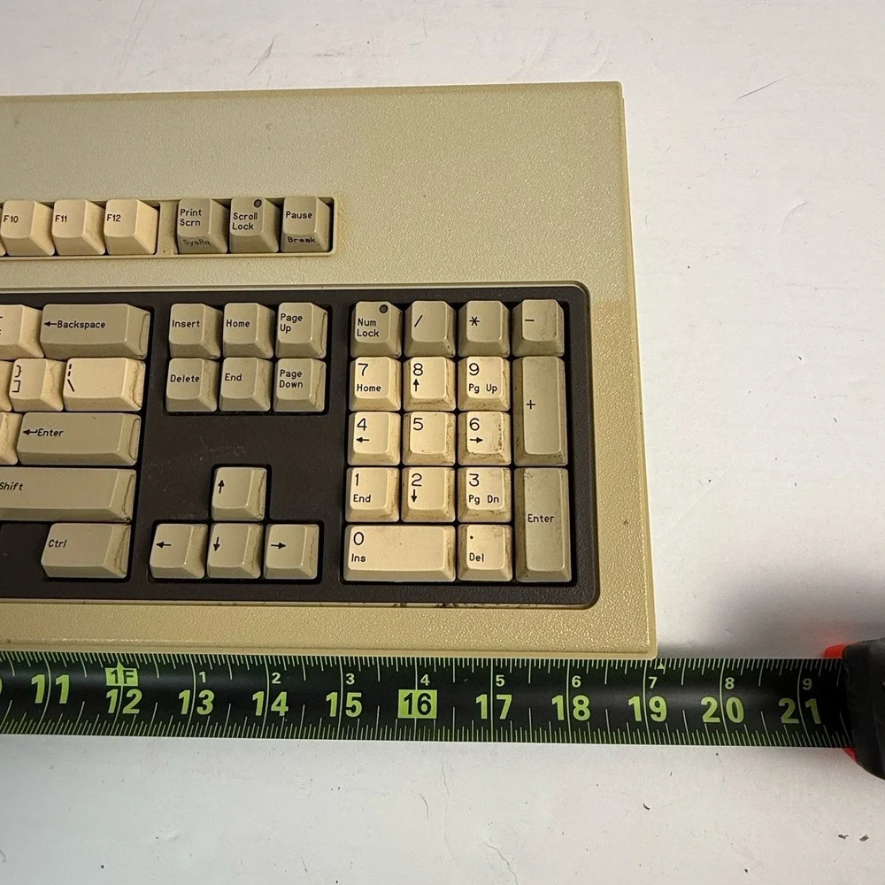 Vintage Compaq Enhanced Wired Standard Keyboard QWERTY W/ Template USA